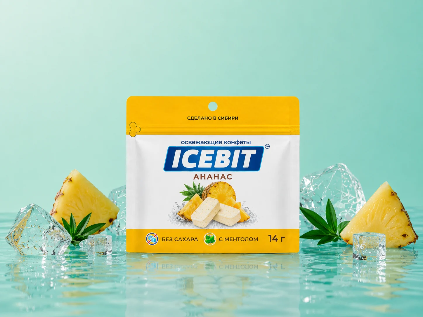 ICEBIT Ананас в рекламной композиции